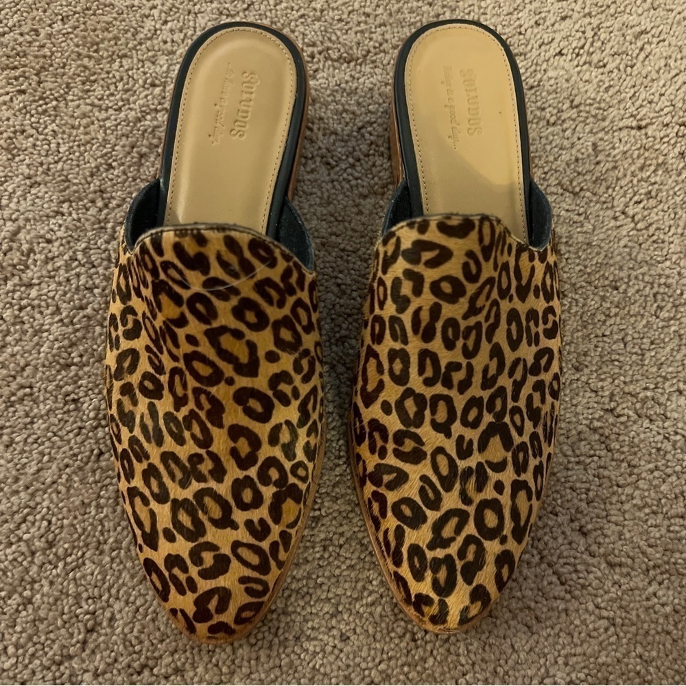 Soludos Leopard Print Mules
